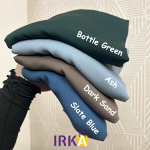 Dubai Cherry Hijab (80*30 inch)- Bottle Green