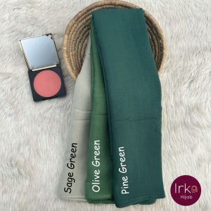Pulpy Cotton Hijab - Pine Green