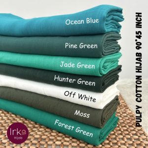 Large size (90*45) Pulpy cotton hijab - Forest Green