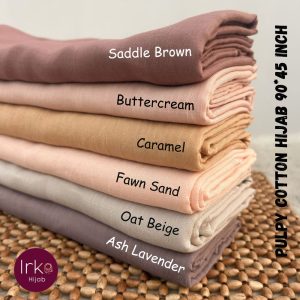 Large size (90*45) Pulpy cotton hijab - Saddle Brown