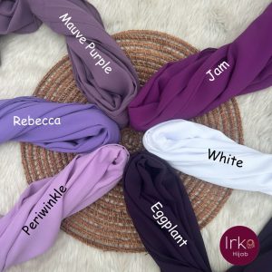 Irka Plain Georgette Hijab - Rebecca