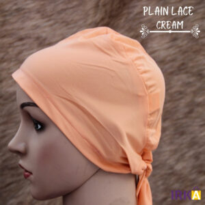 Plain lace Inner Cap - Cream