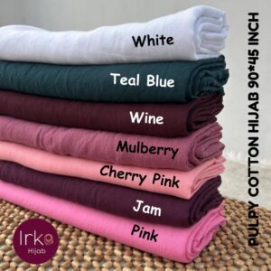 Large size (90*45) Pulpy cotton hijab - White