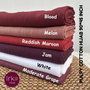 Large size (90*45) Pulpy cotton hijab - Blood