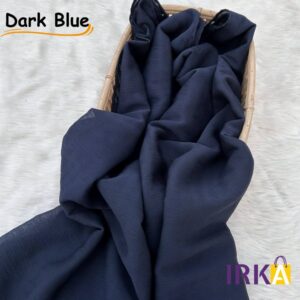 Premium Crush Chiffon Hijab - Navy