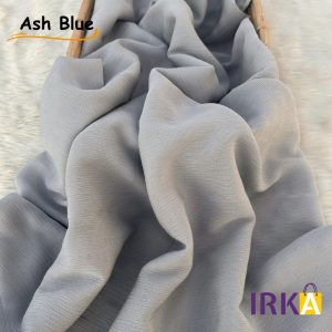 Premium Crush Chiffon Hijab - Ash Blue