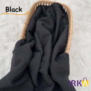 Premium Crush Chiffon Hijab - Black