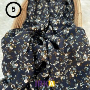 Flowery Printed georgette Hijab - 5