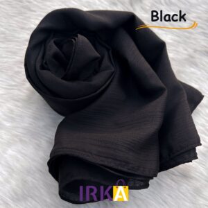 Chinnon Silk Hijab (90*41 inch) -Black