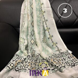 Printed Viscose Cotton Hijab (MR) - 3