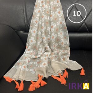 Printed Viscose Cotton Hijab - 10
