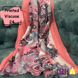 Printed Viscose Cotton Hijab - 24