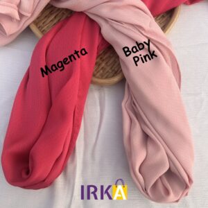 Pique Petal Georgette Hijab -Baby Pink