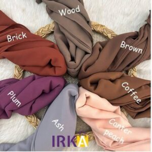 Irka Plain Georgette Hijab - Plum