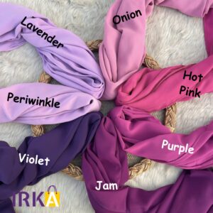 Irka Plain Georgette Hijab - Onion