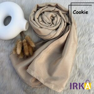 Chinnon Silk Hijab (90*41 inch) - Cookie