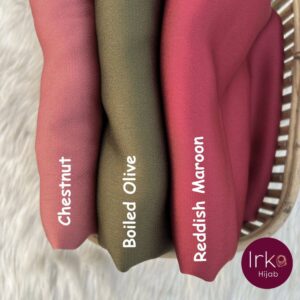 Royal Silk Hijab - Reddish Maroon