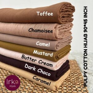 Large size (90*45) Pulpy cotton hijab - Camel