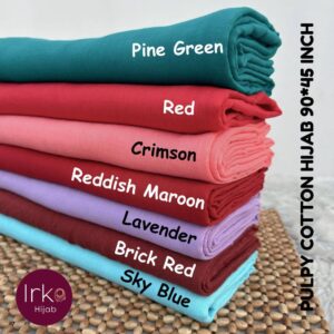 Large size (90*45) Pulpy cotton hijab - Crimson