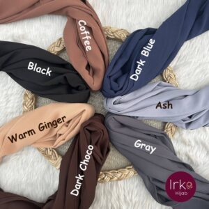 Irka Plain Georgette Hijab - Warm Ginger