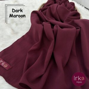 Babydoll Georgette Hijab - Dark Maroon