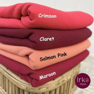 Babydoll Georgette Hijab - Salmon Pink