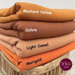 Babydoll Georgette Hijab - Light Camel