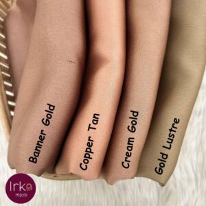 Royal Silk Hijab - Gold Lustre