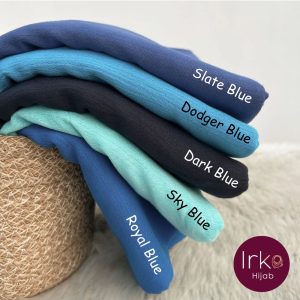 Lavish Cotton Hijab - Slate Blue