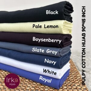 Large size (90*45) Pulpy cotton hijab - Navy