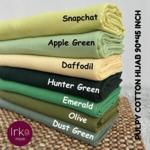 Large size (90*45) Pulpy cotton hijab - Hunter Green