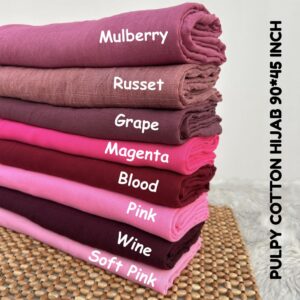 Large size (90*45) Pulpy cotton hijab - Soft Pink