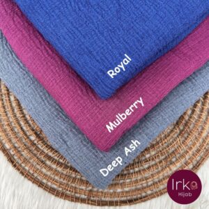 Malaysian Crinkle Cotton Hijab - Deep Ash