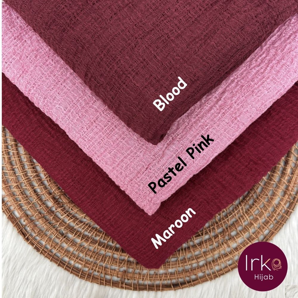 Malaysian Crinkle Cotton Hijab – Pastel Pink