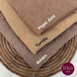 Malaysian Crinkle Cotton Hijab - Tortilla