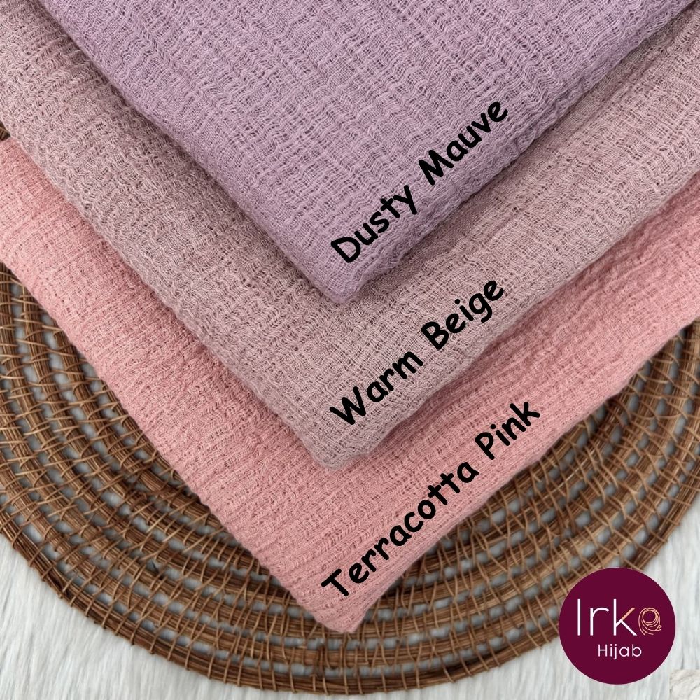 Malaysian Crinkle Cotton Hijab – Warm Beige