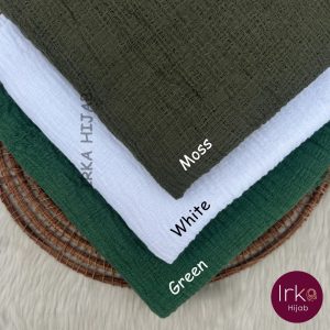Malaysian Crinkle Cotton Hijab - Green