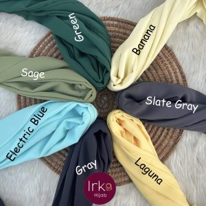 Irka Plain Georgette Hijab - Sage
