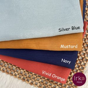 Chinnon Silk Hijab (90*41 inch) -Vivid Orange
