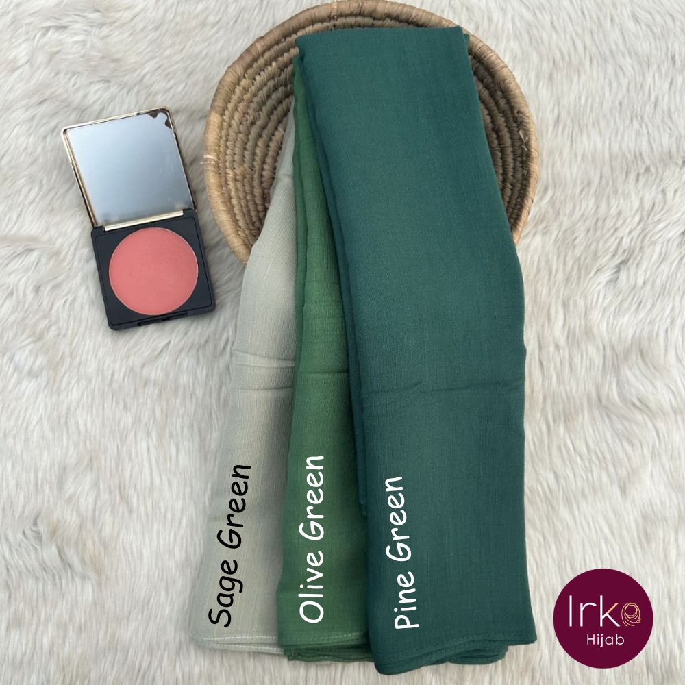 Pulpy Cotton Hijab – Pine Green