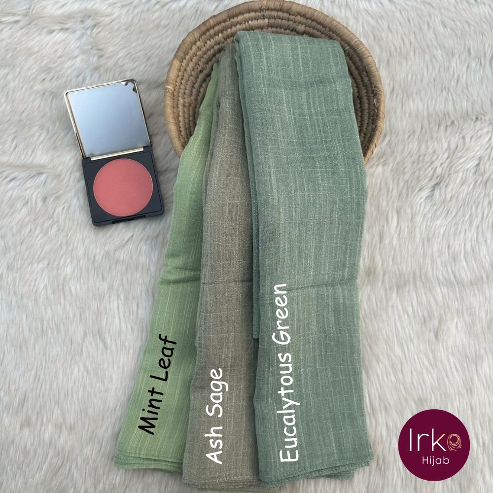 Pulpy Cotton Hijab – Eucalytous Green