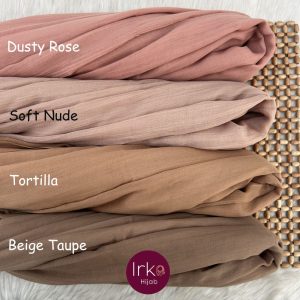 Feather Touch Cotton Hijab - Beige Taupe