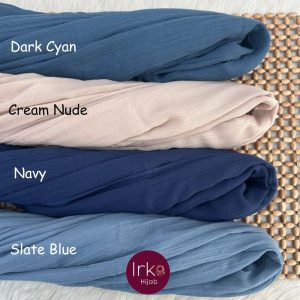 Feather Touch Cotton Hijab - Slate Blue